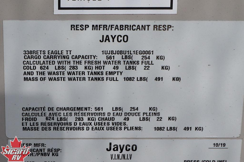 2020 JAYCO EAGLE 338RETS