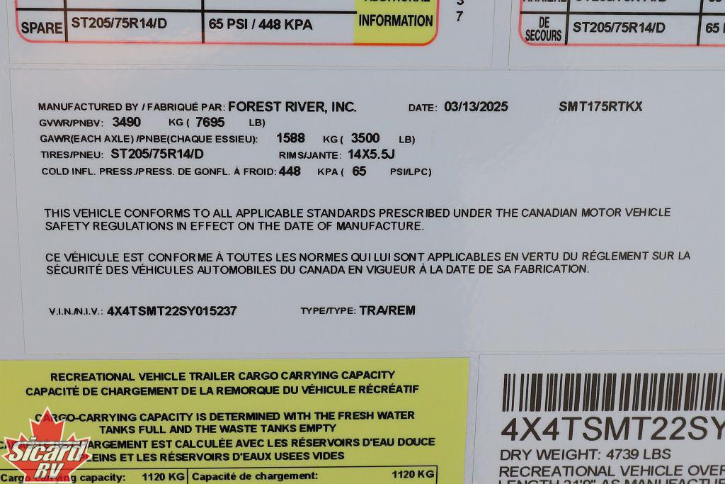 2025 FOREST RIVER SALEM FSX 175RTKX