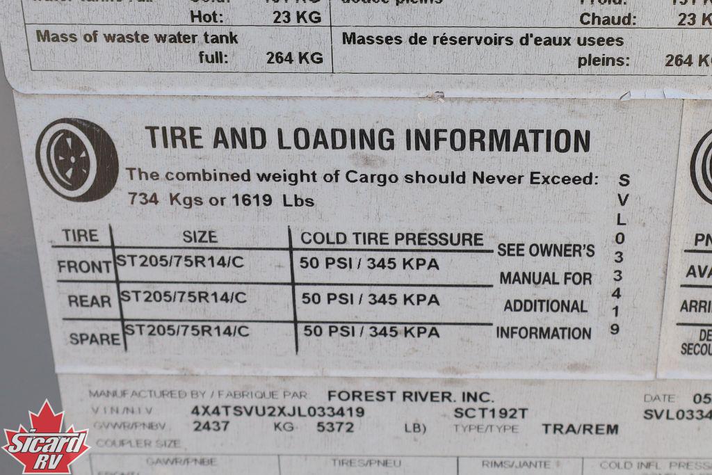 2018 FOREST RIVER SURVEYOR 192T