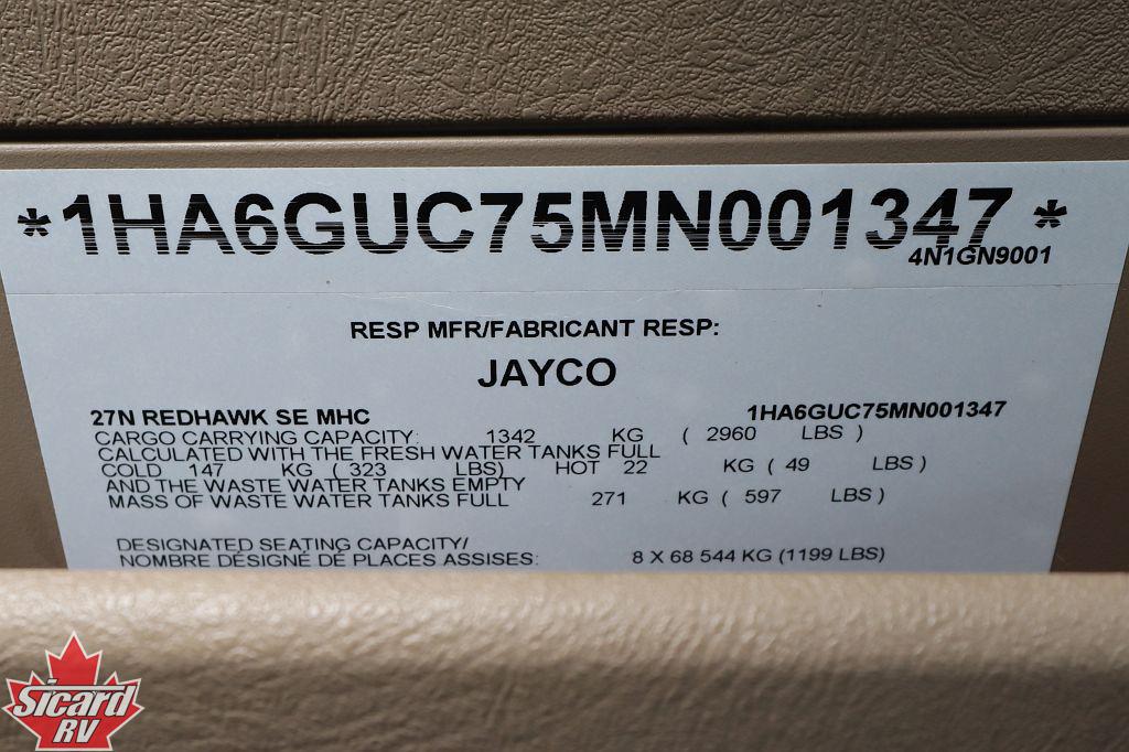 2022 JAYCO REDHAWK SE 27N
