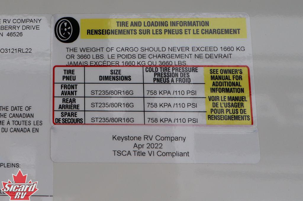 2022 KEYSTONE MONTANA 3121RL