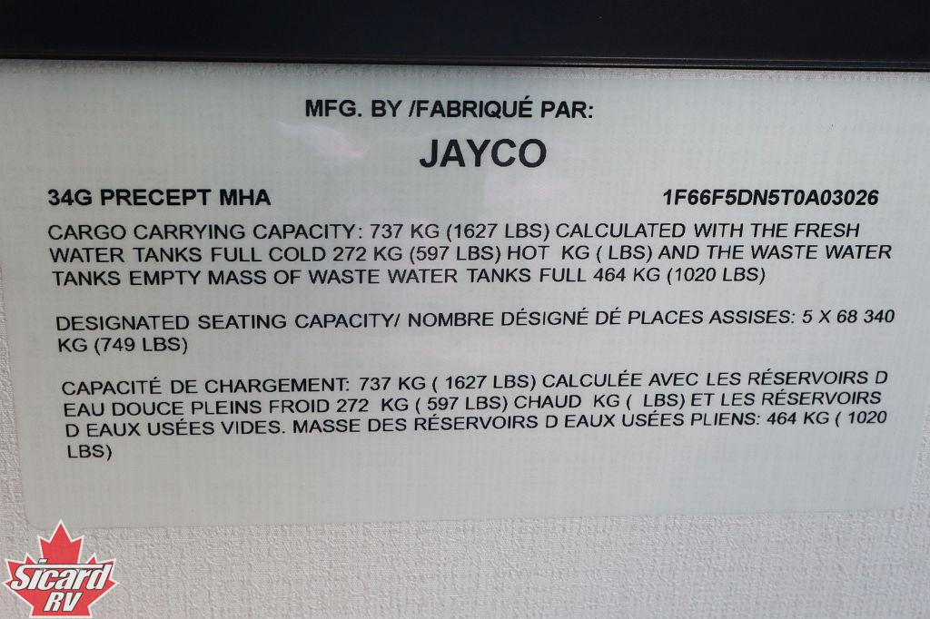 2027 JAYCO PRECEPT 34G