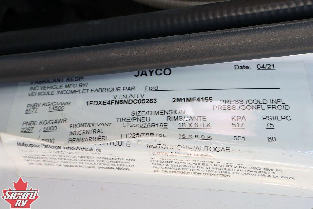 2021 JAYCO GREYHAWK 31F