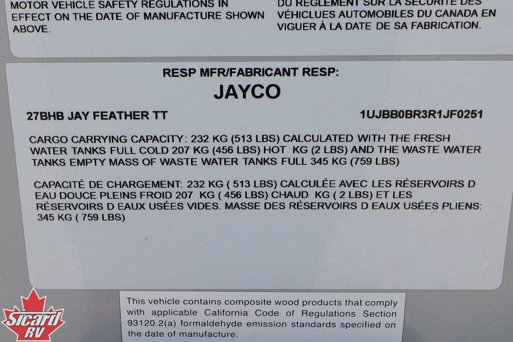 2024 JAYCO JAY FEATHER 27BHB