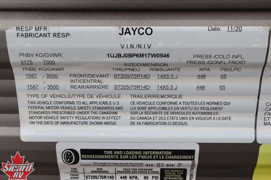 2021 JAYCO JAY FLIGHT SLX 267BHS