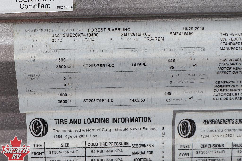 2019 FOREST RIVER SALEM CRUISE LITE 261BHXL