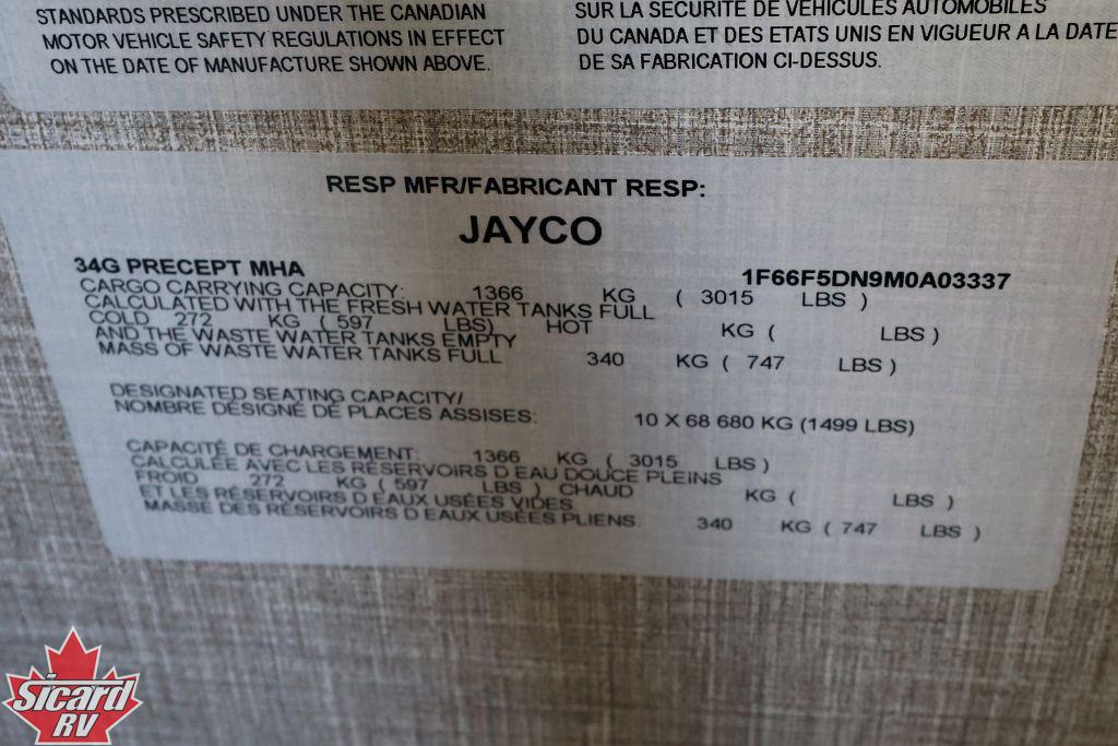 2022 JAYCO PRECEPT 34G