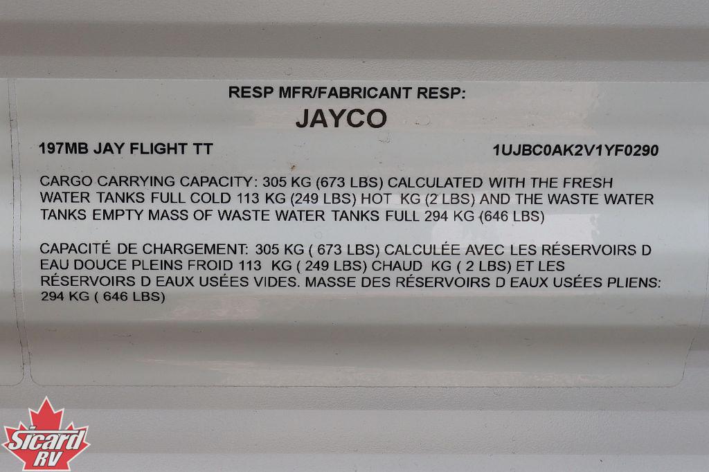 2027 JAYCO JAY FLIGHT 197MB