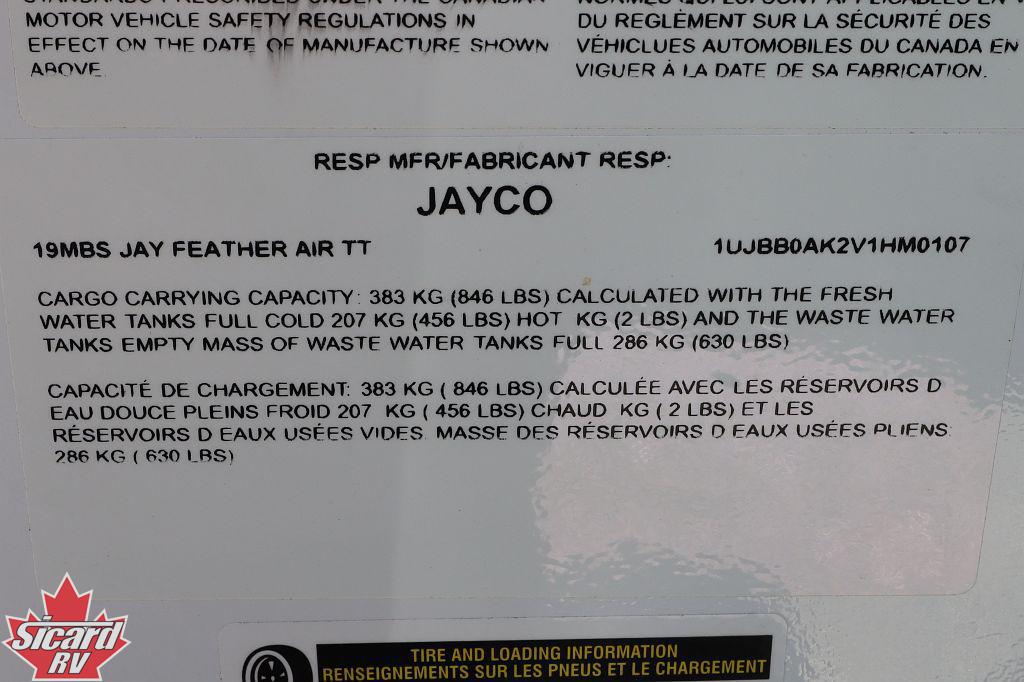 2027 JAYCO JAY FEATHER AIR 19MBS