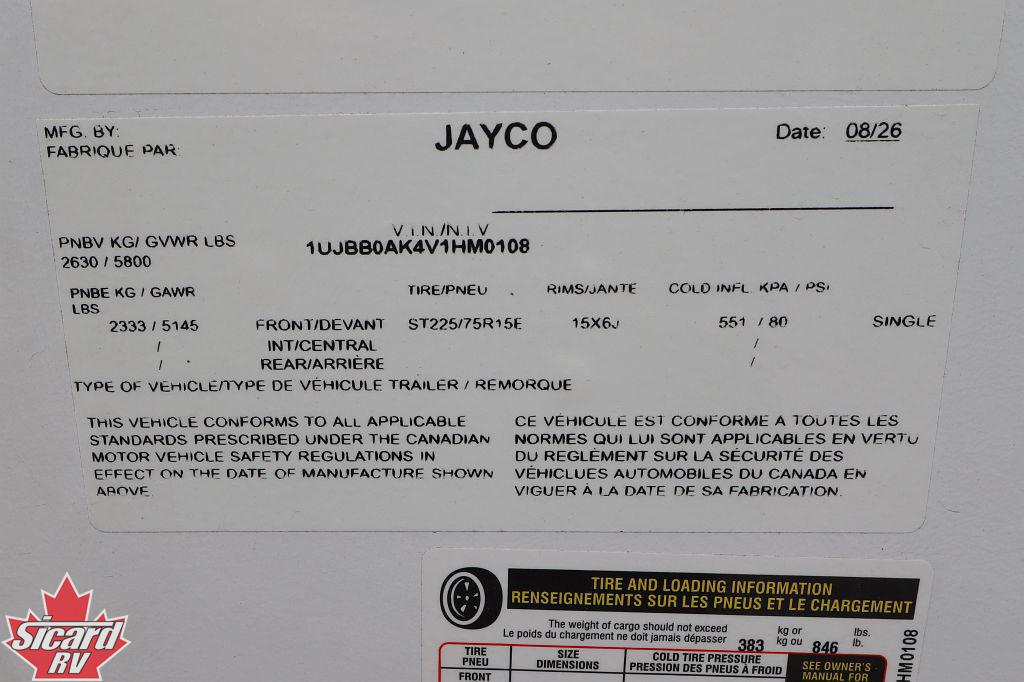2027 JAYCO JAY FEATHER AIR 19MBS