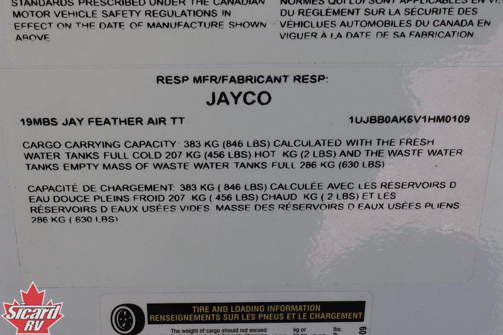 2027 JAYCO JAY FEATHER AIR 19MBS