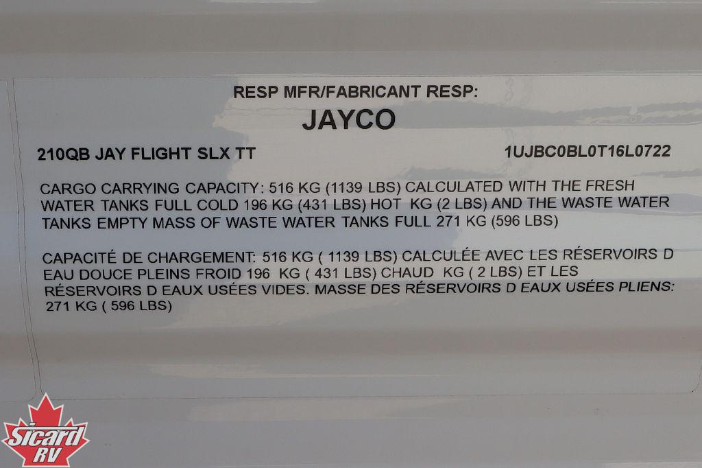 2026 JAYCO JAY FLIGHT SLX 210QB