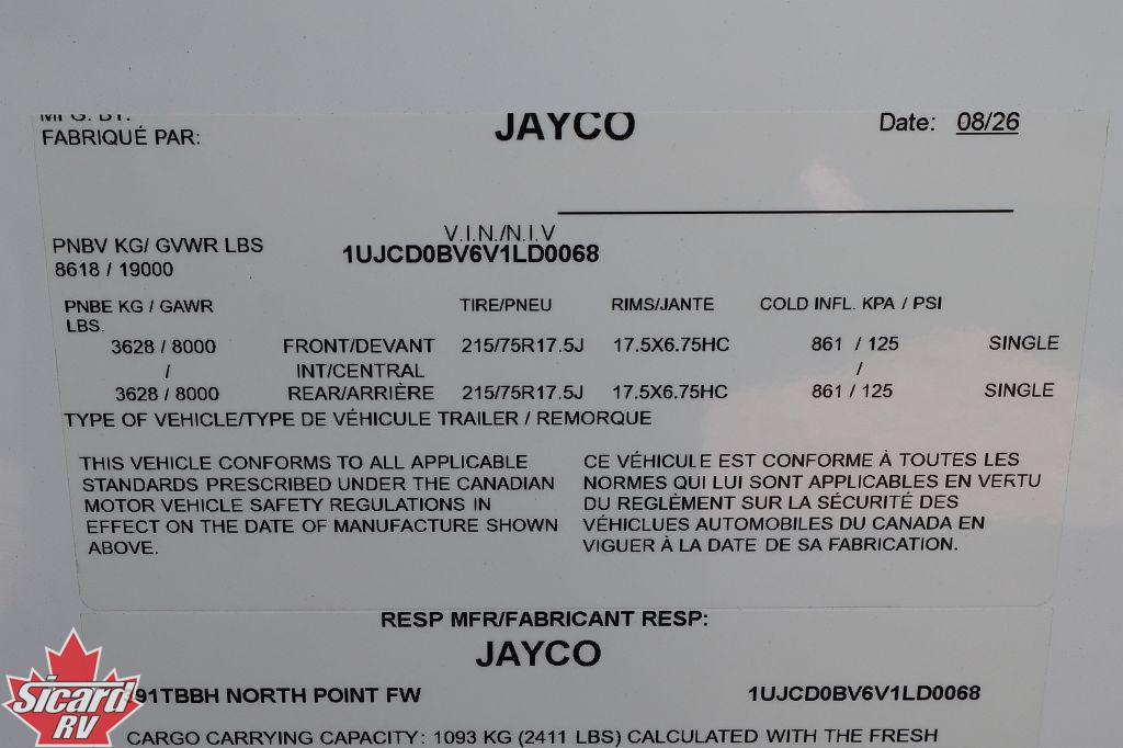 2027 JAYCO NORTH POINT 391TBBH