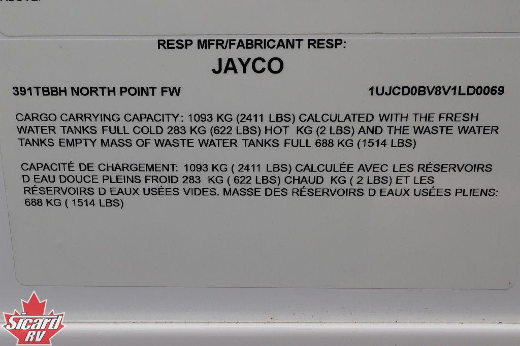2027 JAYCO NORTH POINT 391TBBH
