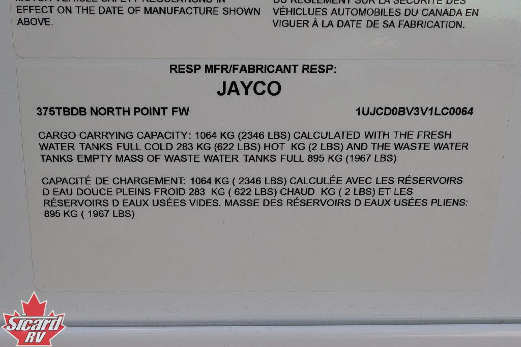 2027 JAYCO NORTH POINT 375TBDB