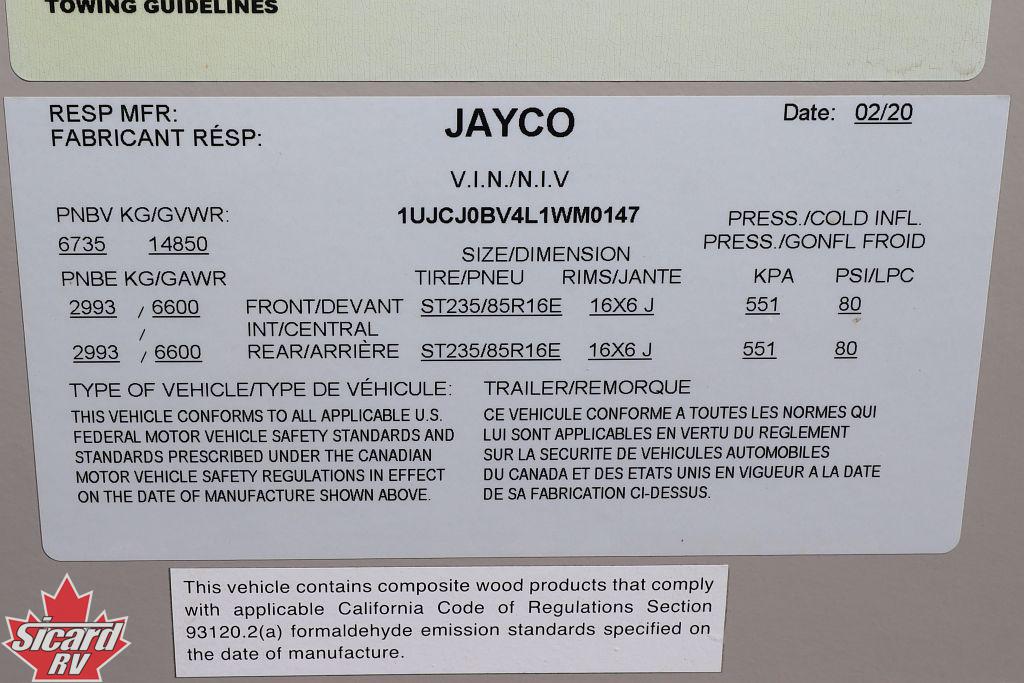 2020 JAYCO EAGLE 347BHOK