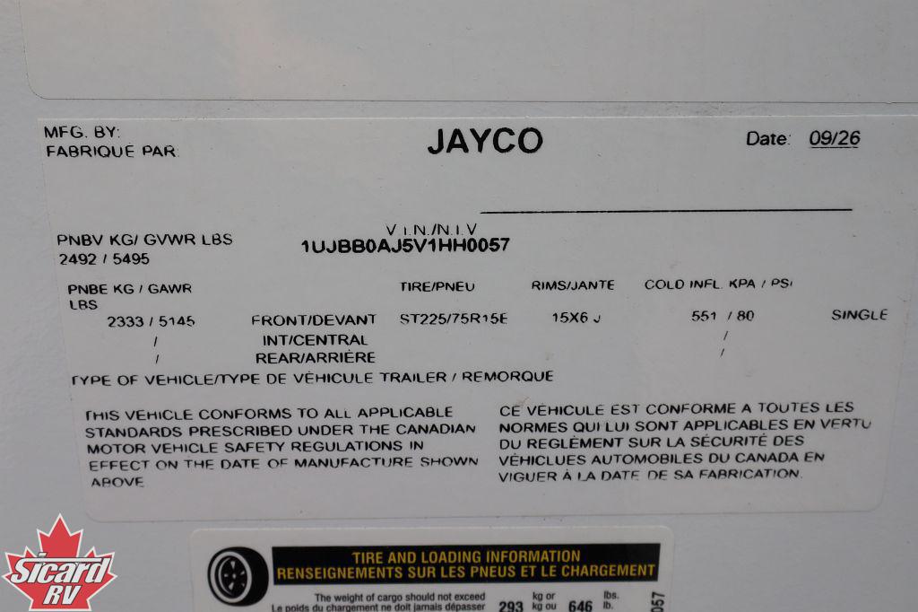 2027 JAYCO JAY FEATHER AIR 17FK