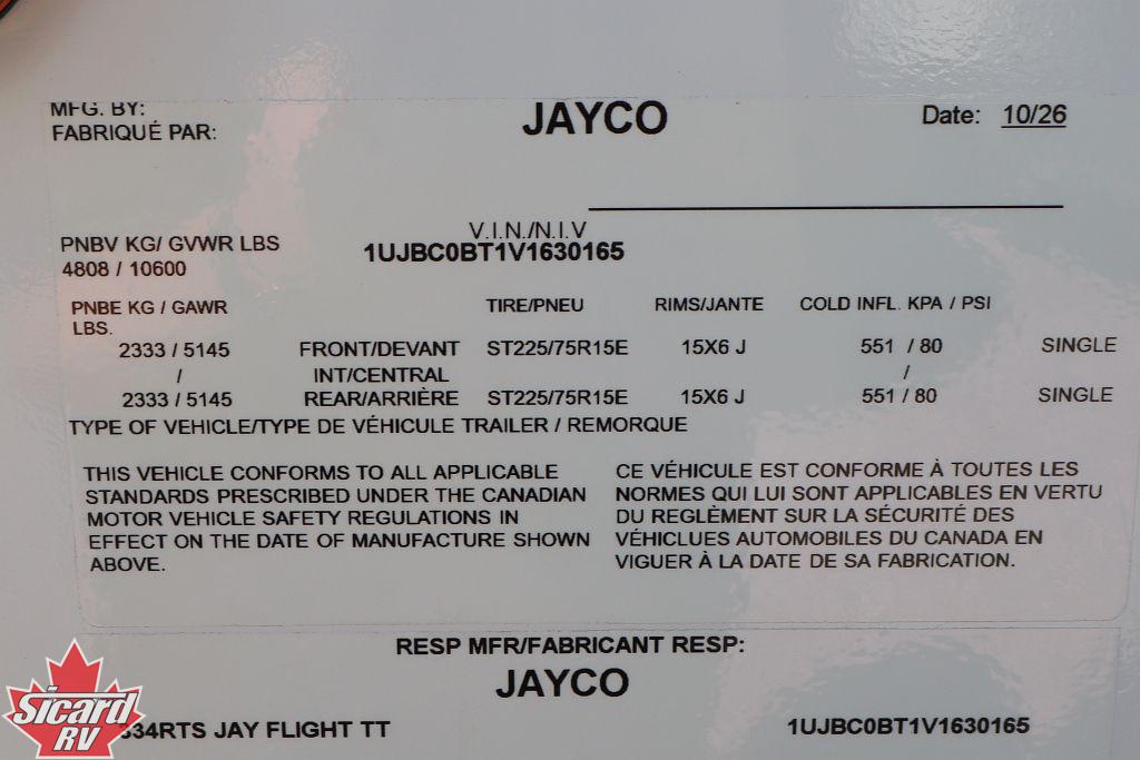 2027 JAYCO JAY FLIGHT 334RTS