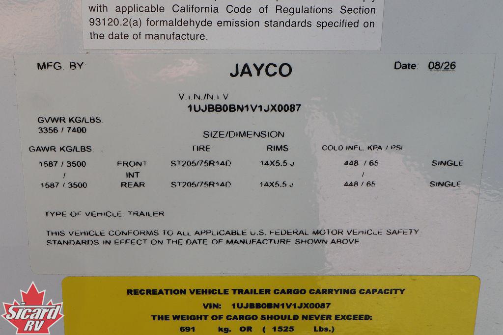 2027 JAYCO JAY FEATHER 23RK