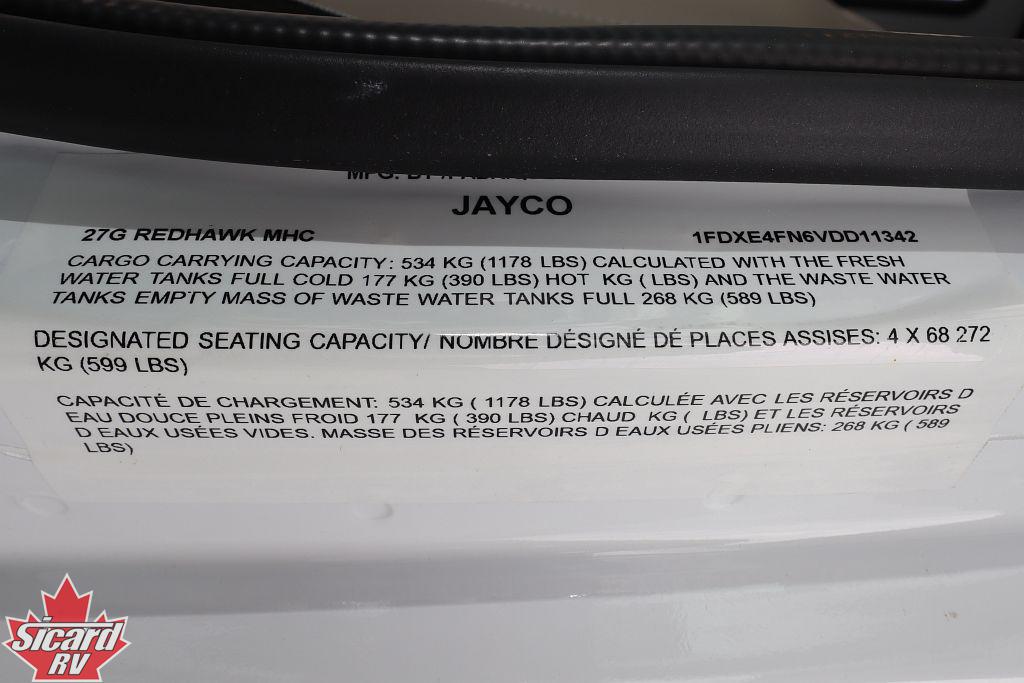2027 JAYCO REDHAWK 27G