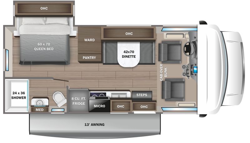 Floorplan for 2023 JAYCO REDHAWK SE 22CF