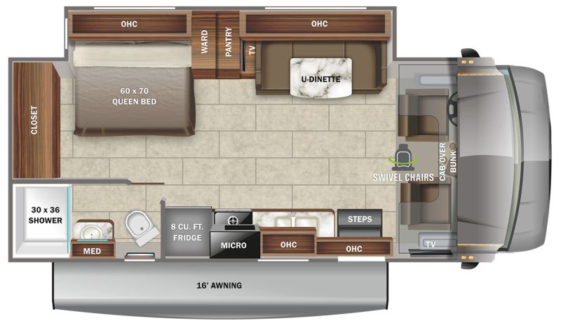 Floorplan for 2022 JAYCO REDHAWK 24B