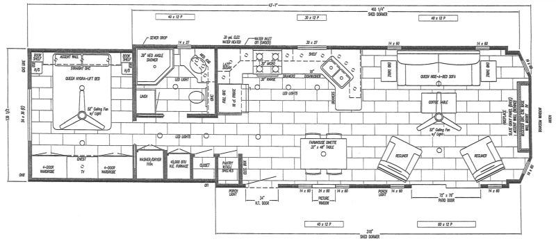 Floorplan for 2023 WOODLAND PARK TIMBER RIDGE REVELSTOKE TC-303C