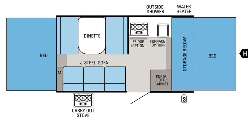 Floorplan for 2012 JAYCO JAY SERIES 1006