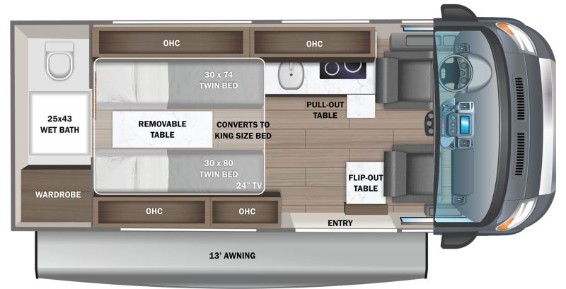 Floorplan for 2023 JAYCO SWIFT 20T