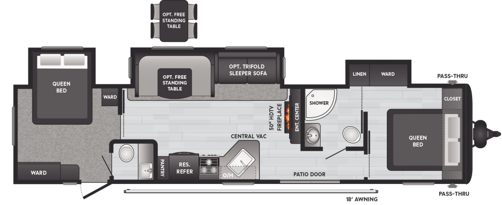 2022 Keystone RV hideout 38fqts