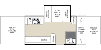 2013 COACHMEN CLIPPER 1285SST Floorplan