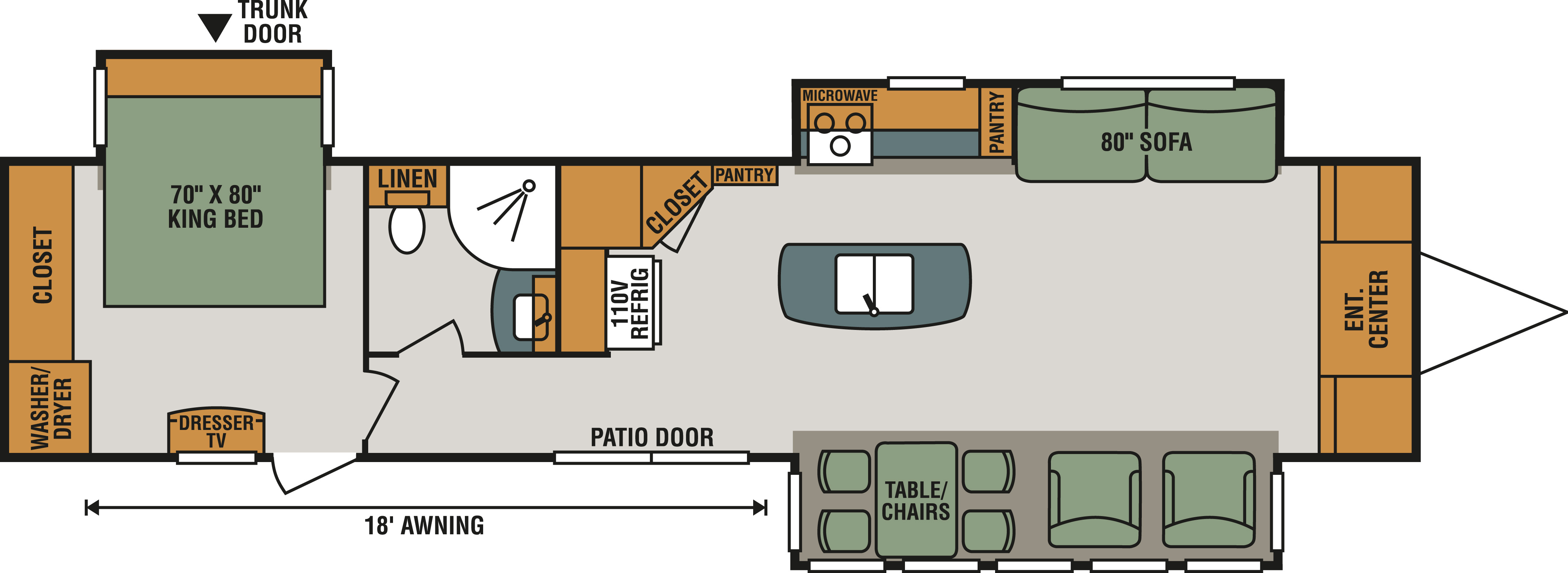 NEW 2019 KZ INC. SPORTSMEN 363FL (COUPLES) PARK MODEL