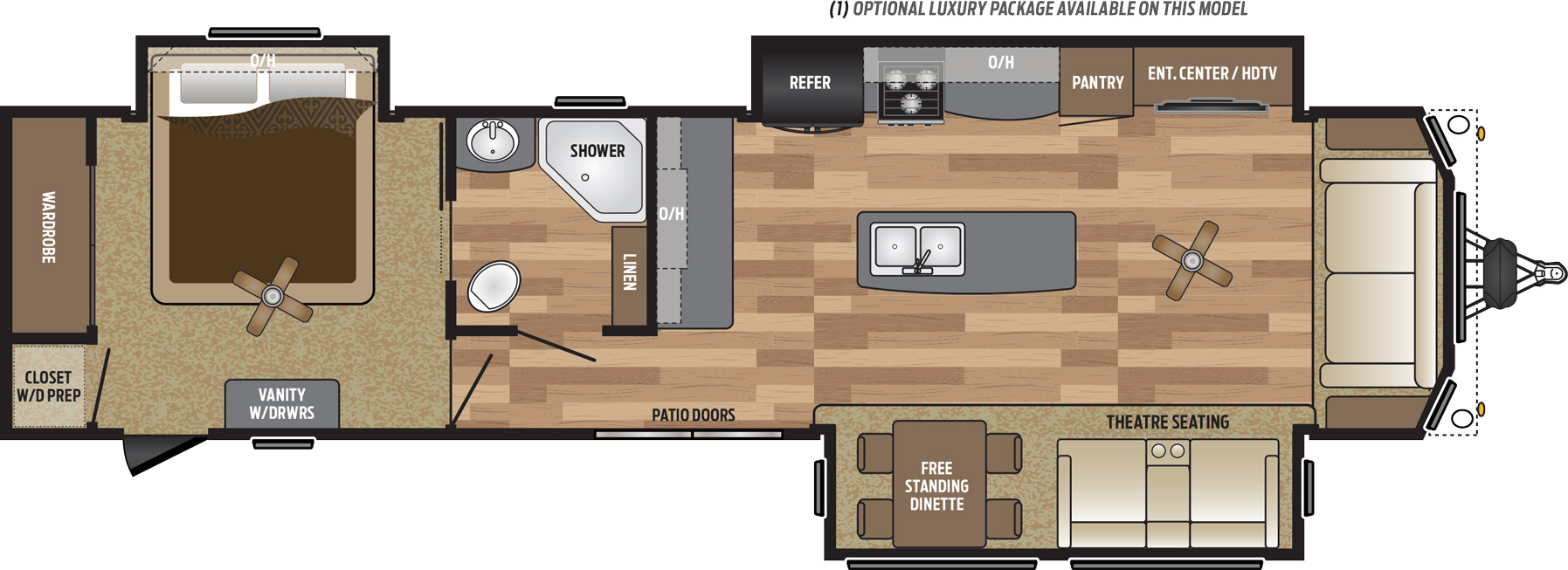 2019 KEYSTONE RETREAT 39MKTS (couples) Floorplan