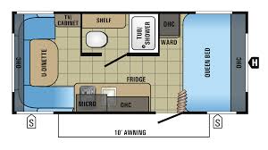 2018 JAY FLIGHT SWIFT 175RD (couples) Floorplan