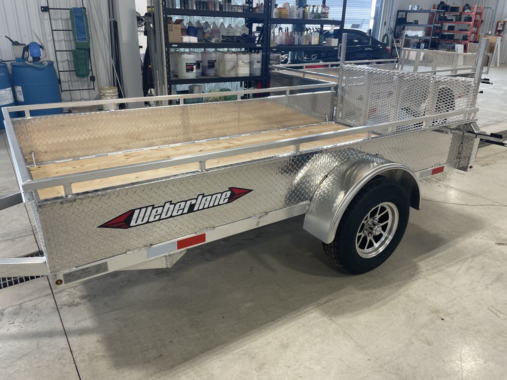 2024 Weberlane 5 x10 single axle utility trailer