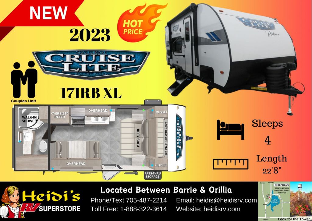 2023 FOREST RIVER SALEM CRUISE LITE 171RB XL (PLATINUM ED. *)