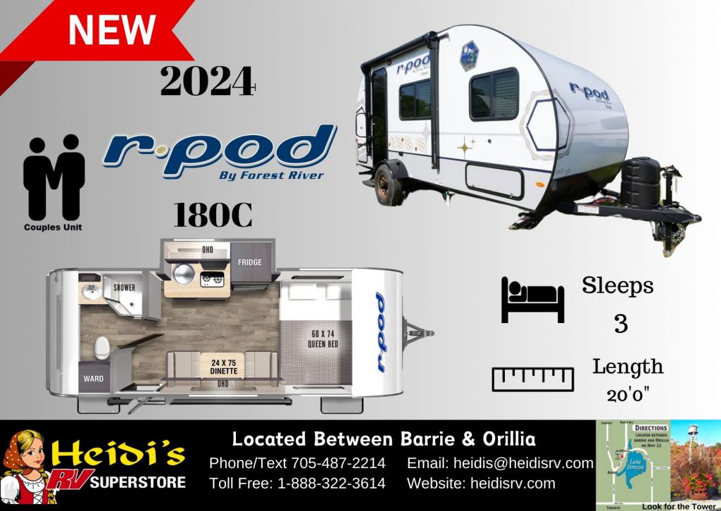 2024 FOREST RIVER RPOD 180C (REAR BATHROOM*)