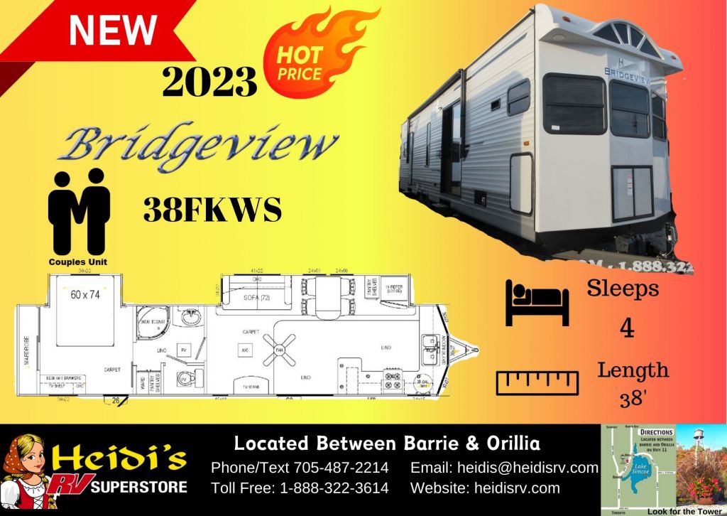 2023 HL ENTERPRISE BRIDGEVIEW 38FKWS (FRONT KITCHEN *)!