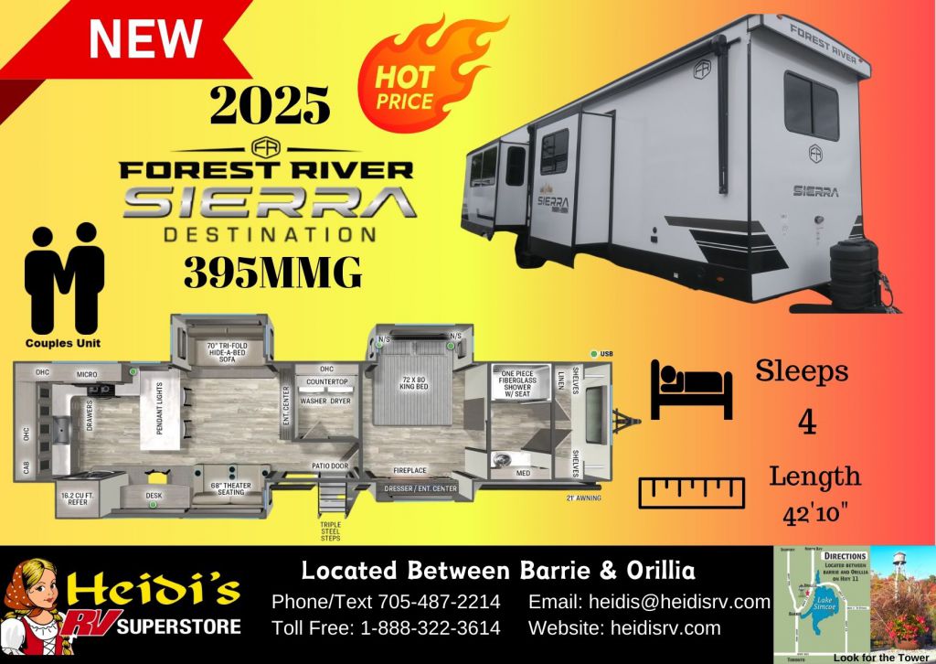 2025 FOREST RIVER SIERRA 395MMG (REAR KITCHEN WITH LAUNDRY ROOM*)