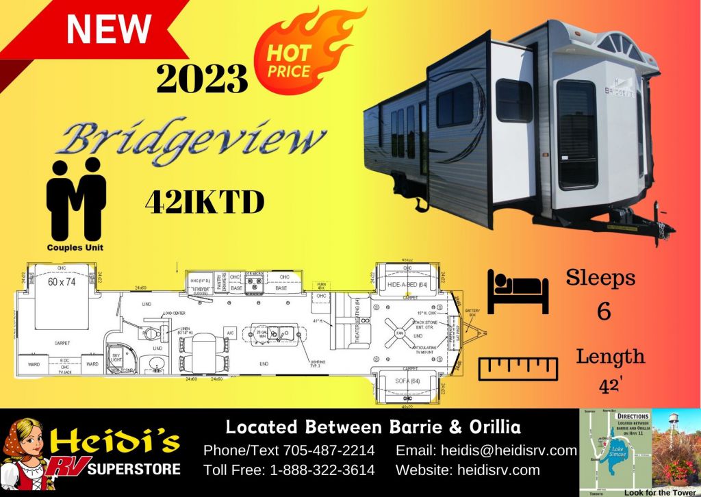 2023 HL ENTERPRISE BRIDGEVIEW 42IKTD (FRONT LIVING ROOM *)!