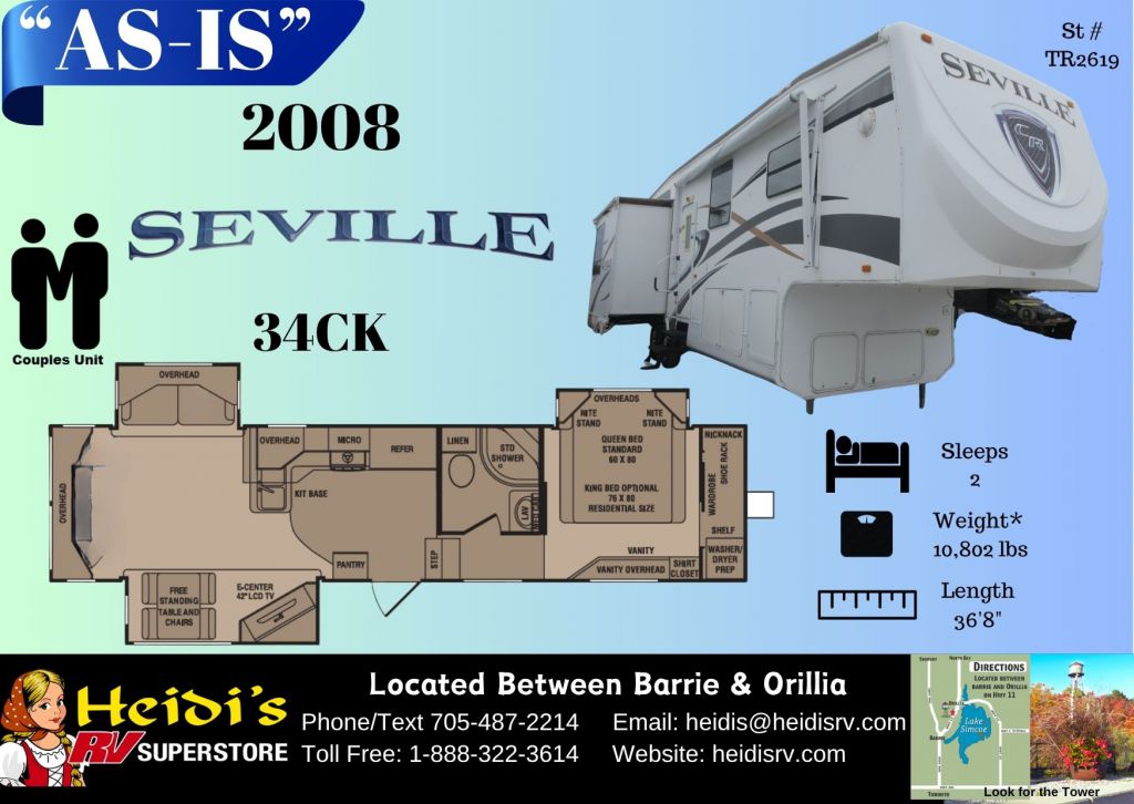 2008 CROSSROADS SEVILLE 34CK 