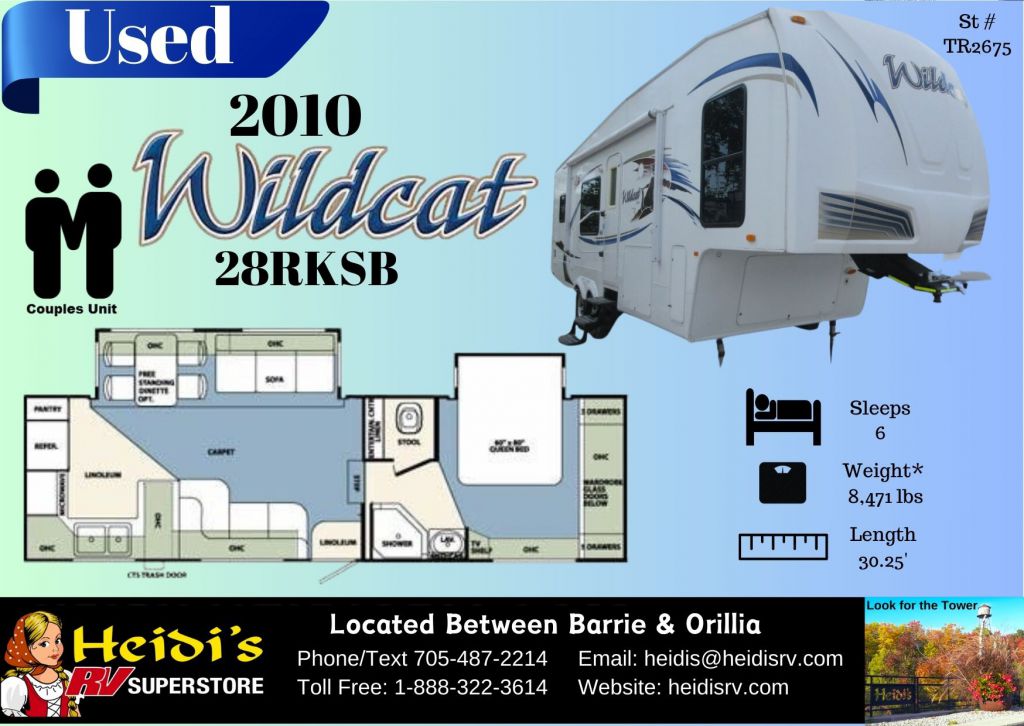 2010 FOREST RIVER WILDCAT 28RKSB