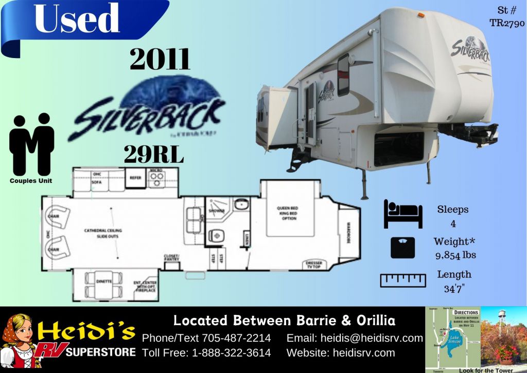 2011 FOREST RIVER CEDAR CREEK SILVERBACK 29RL (REAR LIVING*)