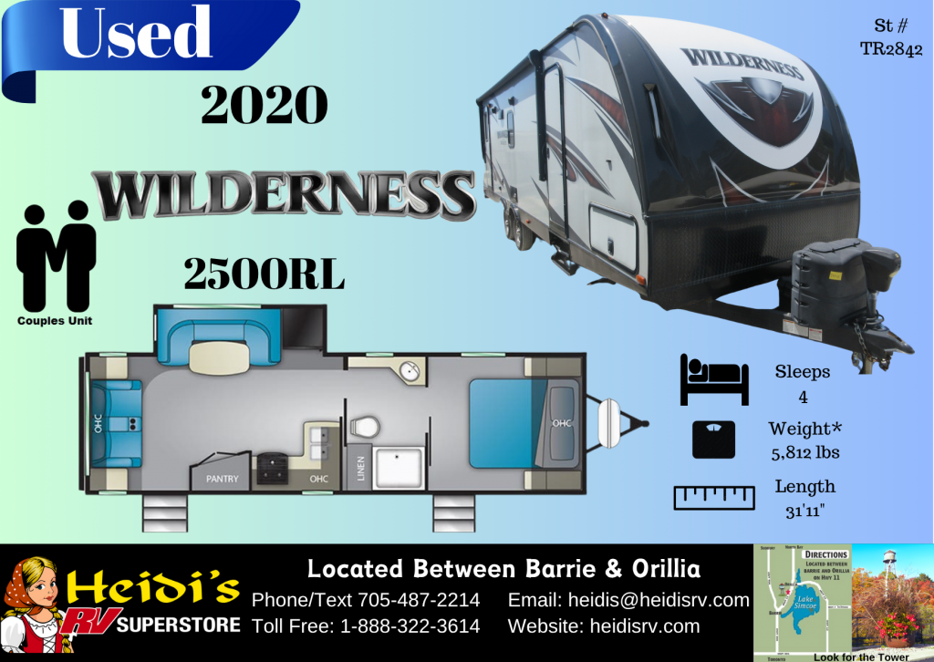 2020 HEARTLAND WILDERNESS 2500RL (REAR LIVING*)