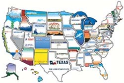 Map - Stick on States