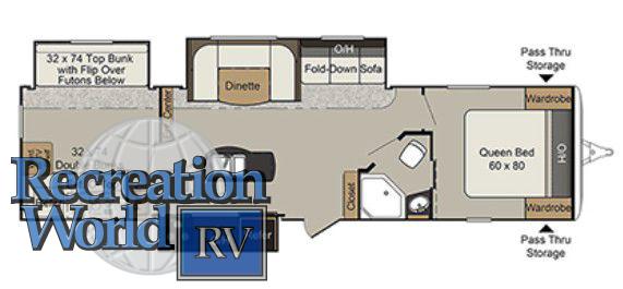 2016 KEYSTONE PASSPORT 3320BH