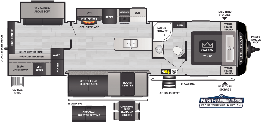 2022 Keystone RV cougar 34tsb