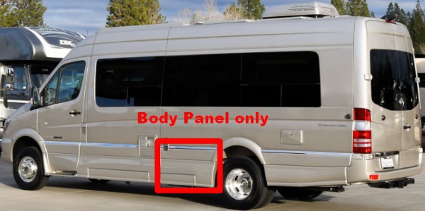 Roadtrek Sprinter driver side body panel HM 1239 - Mobilife RV Centre