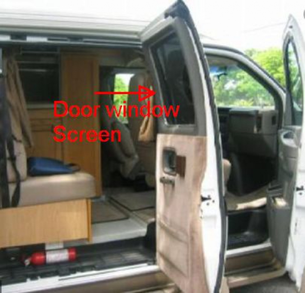 Roadtrek Screen for the 60 door window Mobilife RV Centre