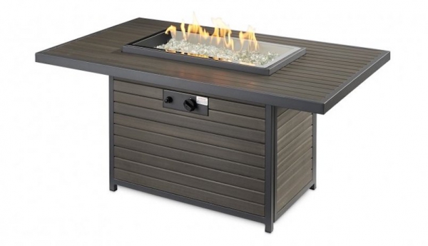Brooks Rectangular Gas Fire Pit Table - Picture 2